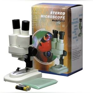 AMSCOPE-KIDS Portable LED Stereo Microscope 20X Model 210 NEW & UNOPENED